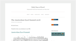 Desktop Screenshot of dailydoseofexcel.com